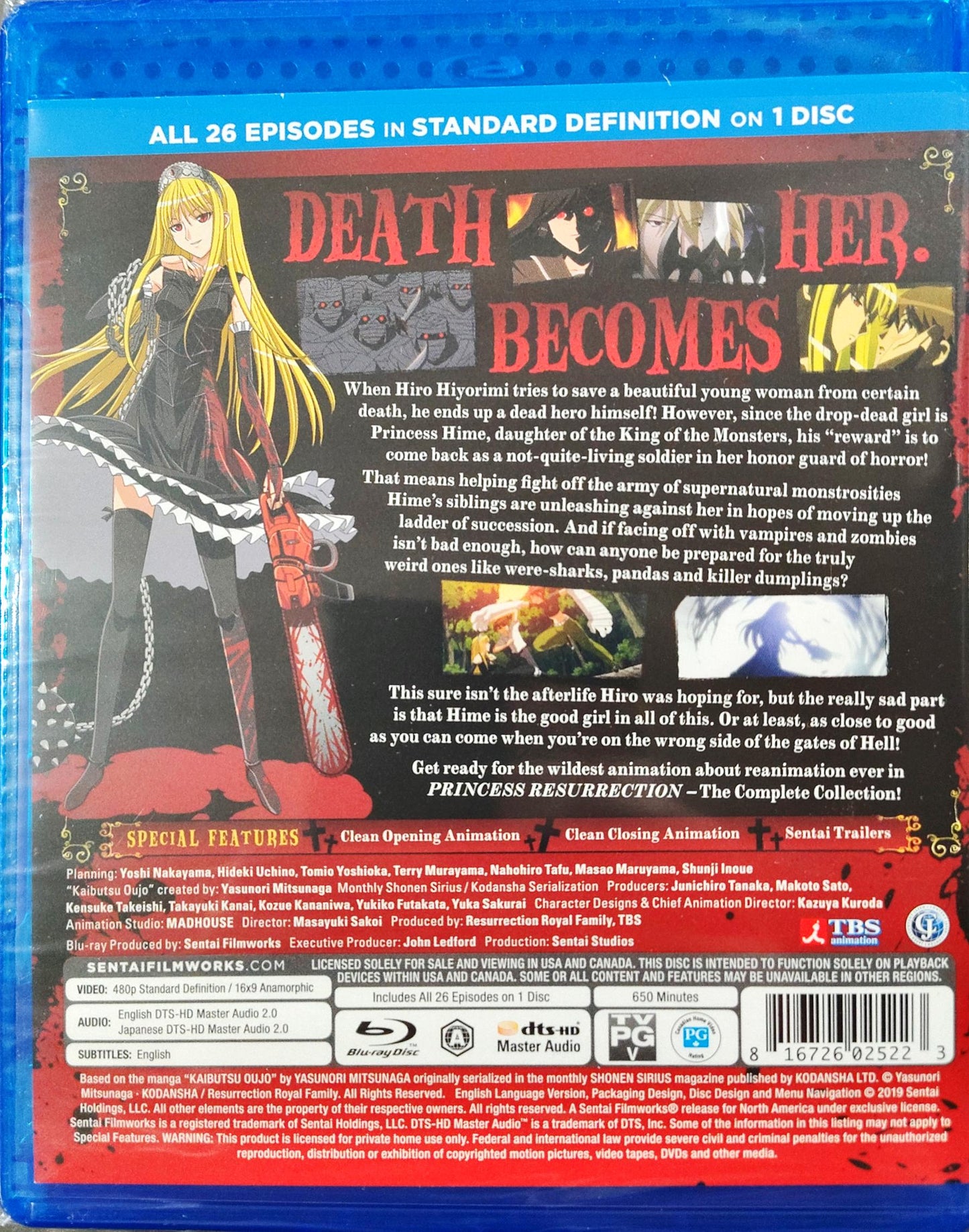 Princess Resurrection Blu-ray Complete Collection Sealed