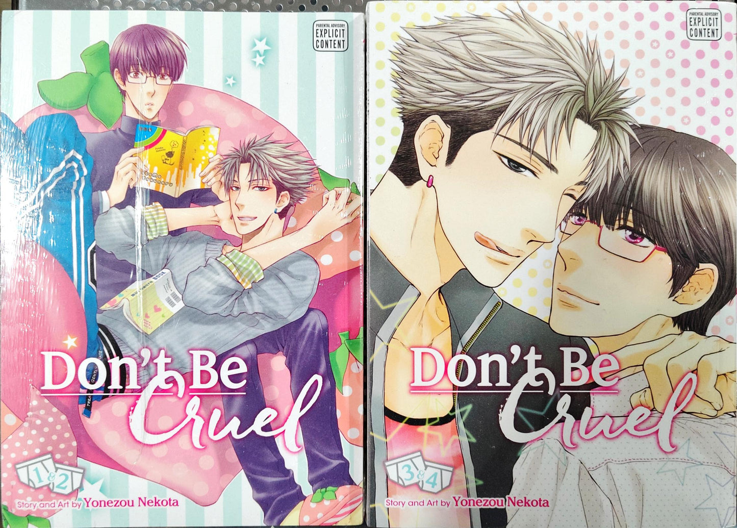 Don't Be Cruel Manga, 1 2 3 4  Yonezou Nekota BL, Yaoi, Romance, Mature, Sealed