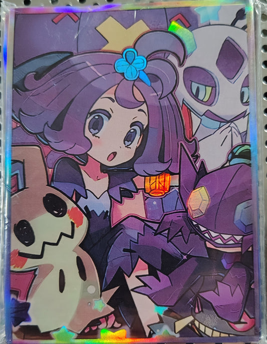 Acerola alongside Mimikyu, Pokemon, Anime Card Sleeves 60 Standard Card Size