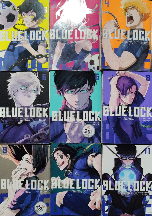 Blue Lock Vol 2-6, 8-11, by Muneyuki Kaneshiro, Yusuke Nomura