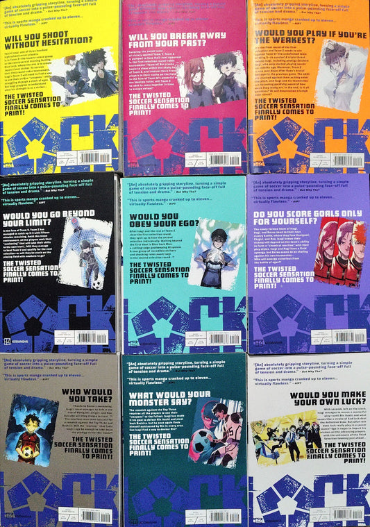Blue Lock Vol 2-6, 8-11, by Muneyuki Kaneshiro, Yusuke Nomura
