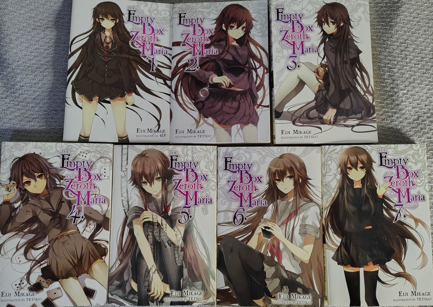 The Empty Box and Zeroth Maria, Light Novel, Full set 1 - 7  Eiji Mikage