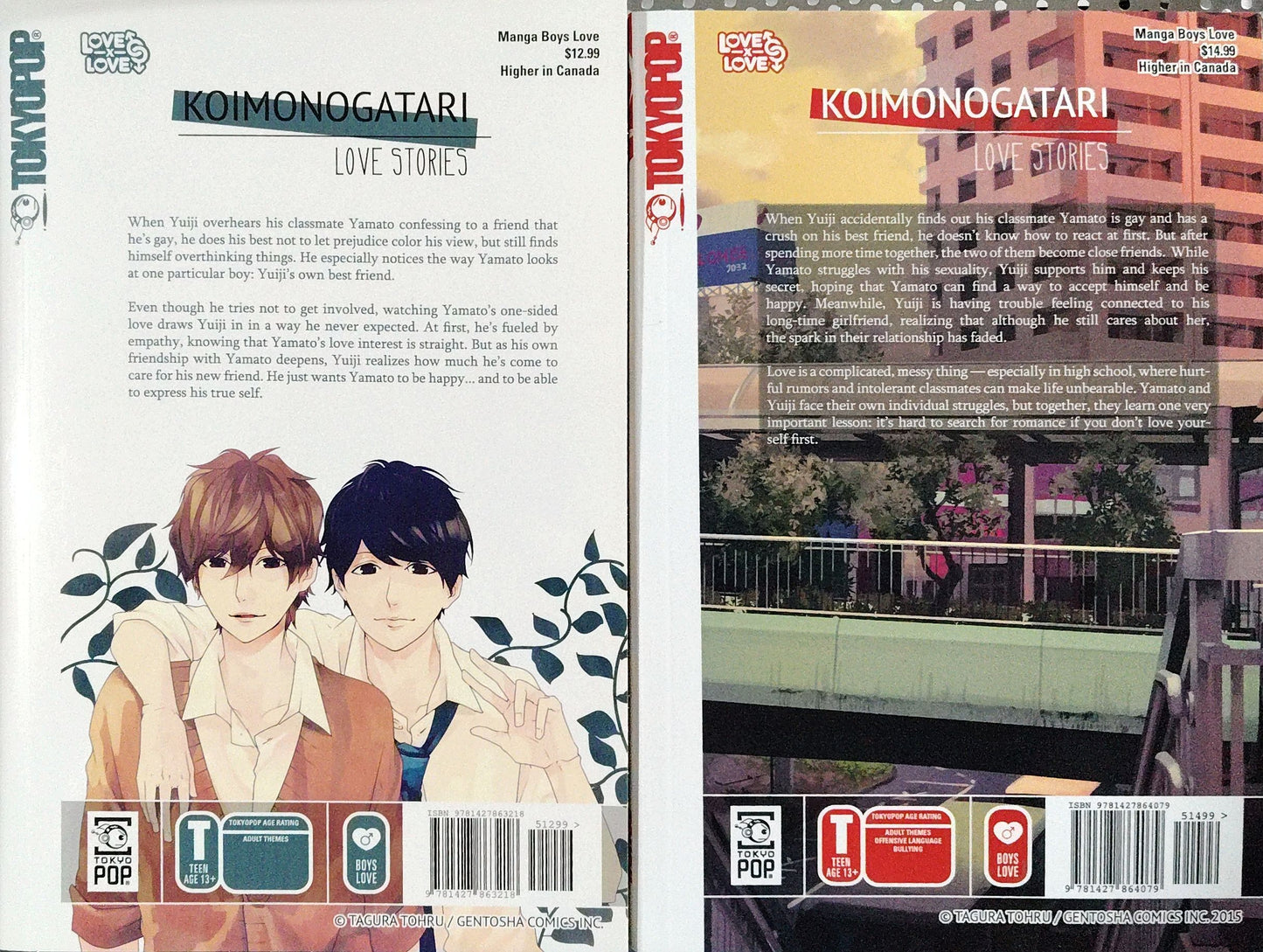 Koimonogatari Love Stories, 1 and 2, Tohru Tagura, Manga, BL, Yaoi,