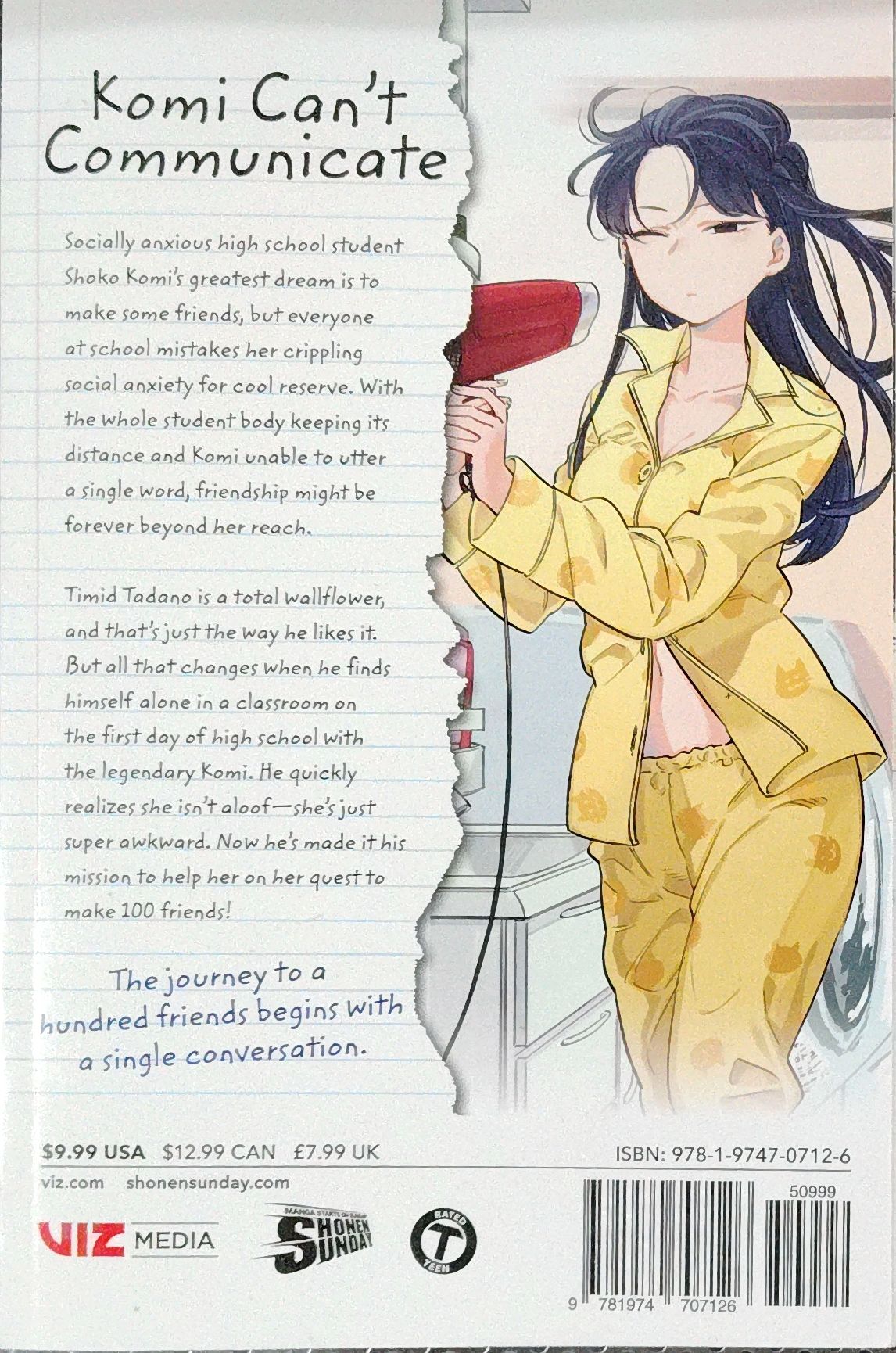 Komi Can't Communicate Vol 1 and 2, Tomohito Oda, Manga