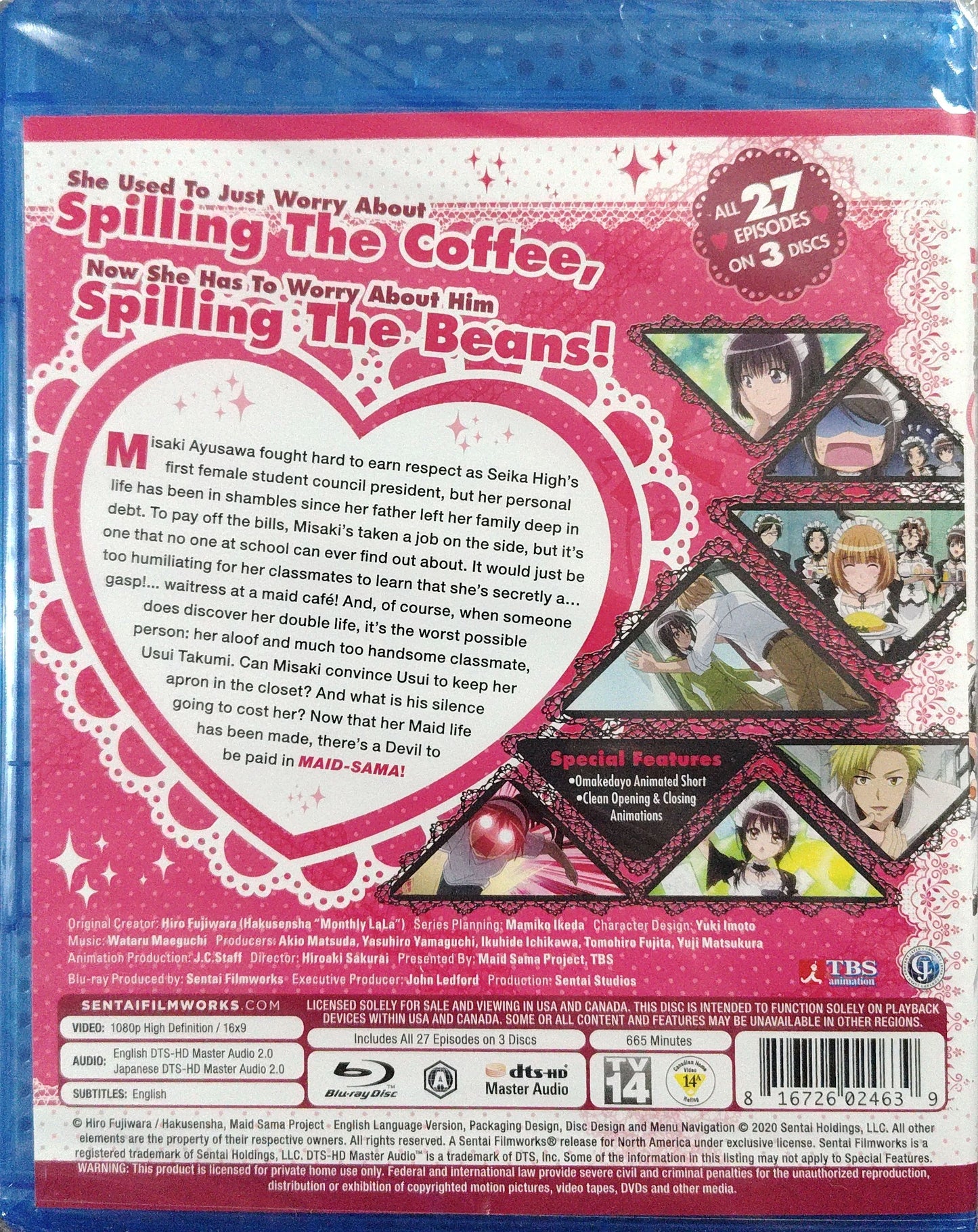 Maid-Sama! Blu-ray Complete Collection Sealed
