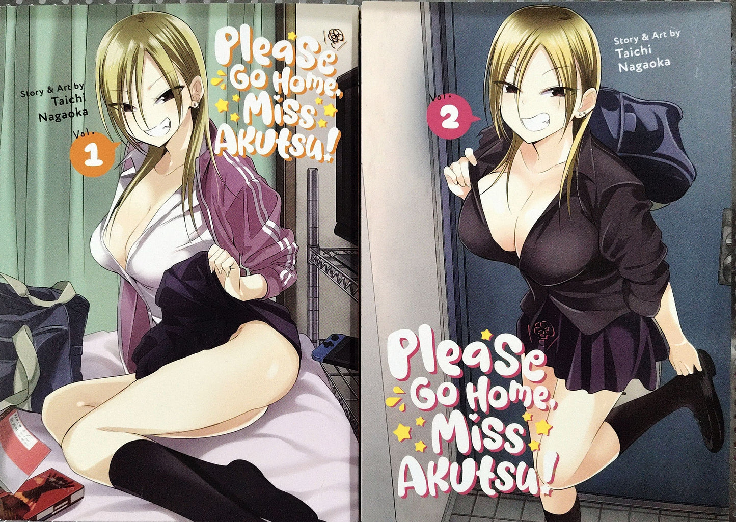 Please Go Home Miss Akutsu! Vol 1 and 2, Taichi Nagaoka, Manga