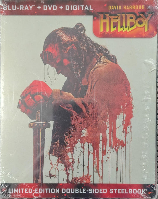 HellBoy Limited Edition Double Sided Steelbook Blu-ray / DVD / Digital Sealed