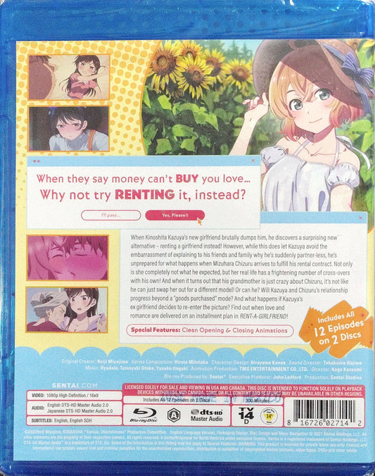 Rent-a-Girlfriend (Season 1) Blu-ray Complete Collection Sealed