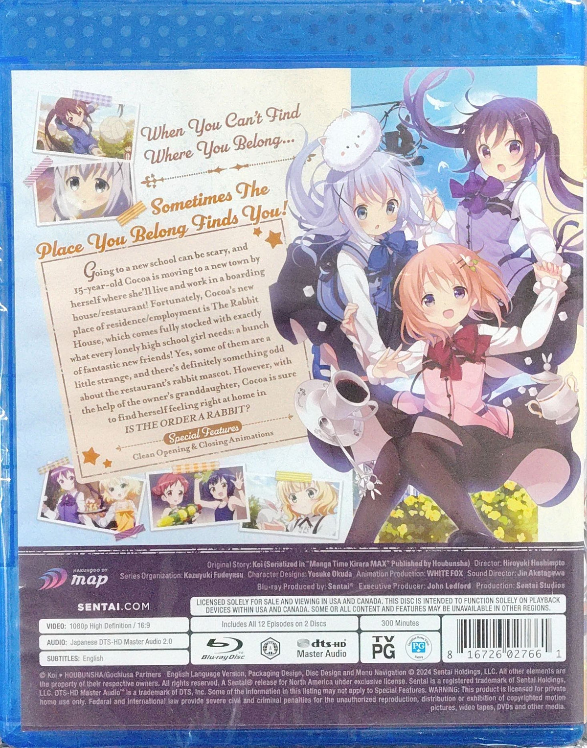 Is the Order a Rabbit? Season 1, 2, and 3 Blu-ray Complete Collection Sealed