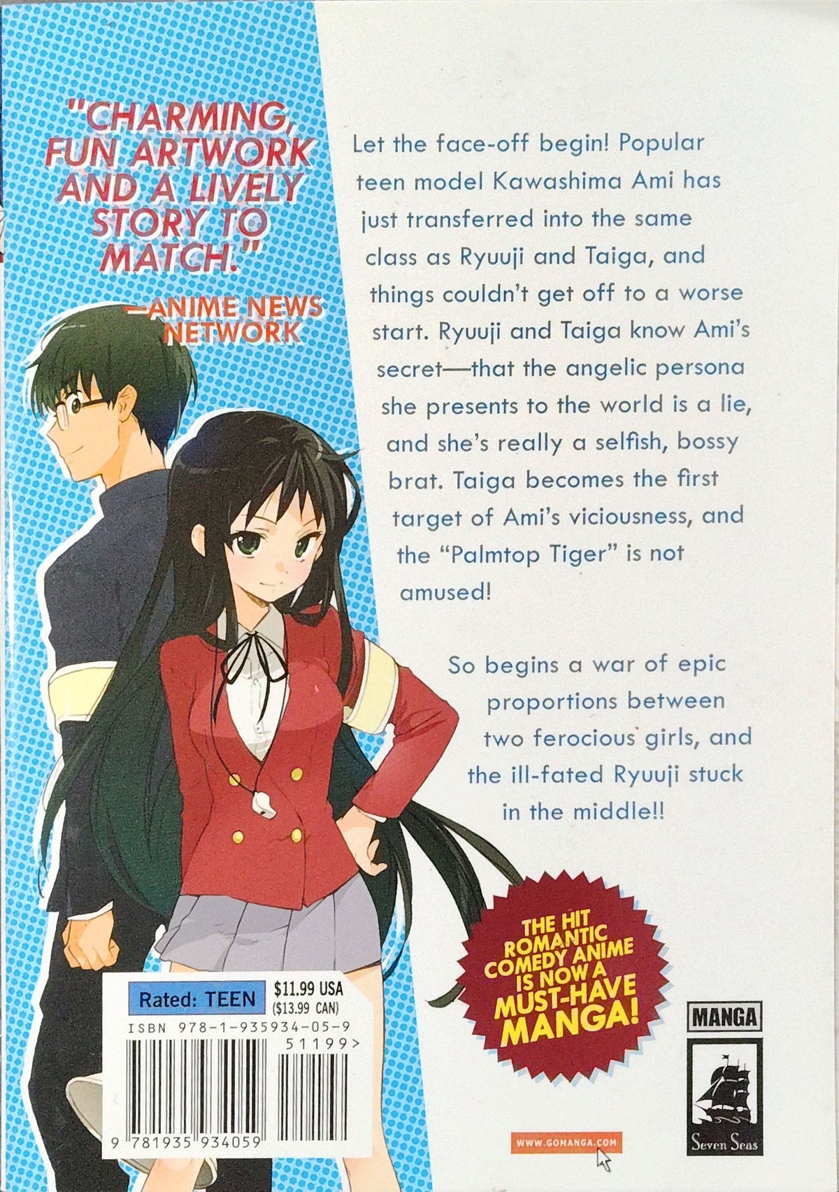Toradora!, Vol 1-7 Manga, Yuyuko Takemiya, Zekkyo