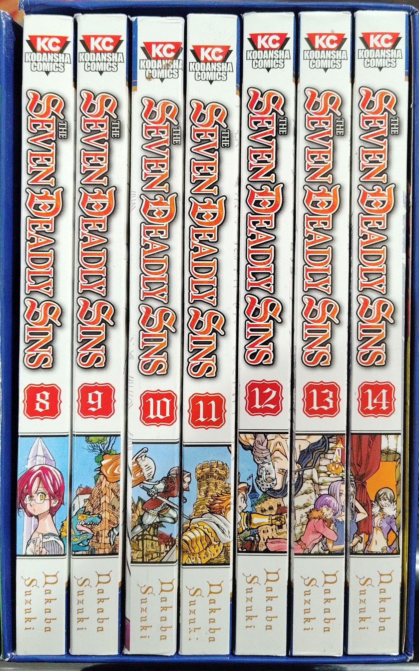 Seven Deadly Sins, Box set 2 with poster 8, 9, 10, 11, 12, 13, and 14 Manga
