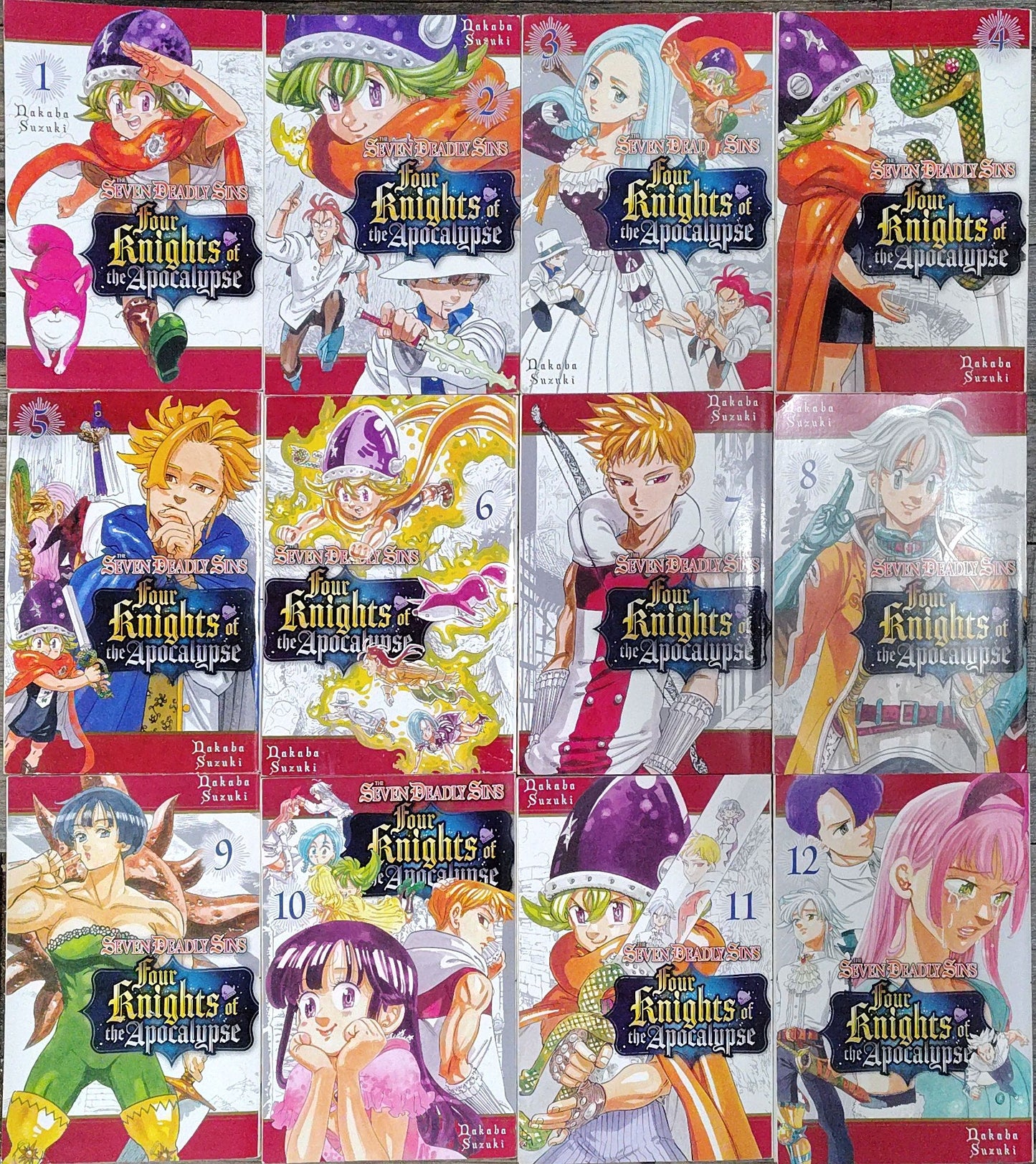The Seven Deadly Sins Four Knights of the Apocalypse Vol 1-12, Manga
