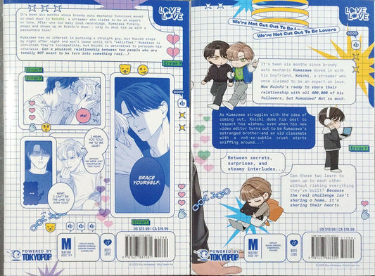 We're Not Cut Out to Be Lovers, 1 and 2, Kou Hirokawa, Manga, BL, Yaoi, Mature