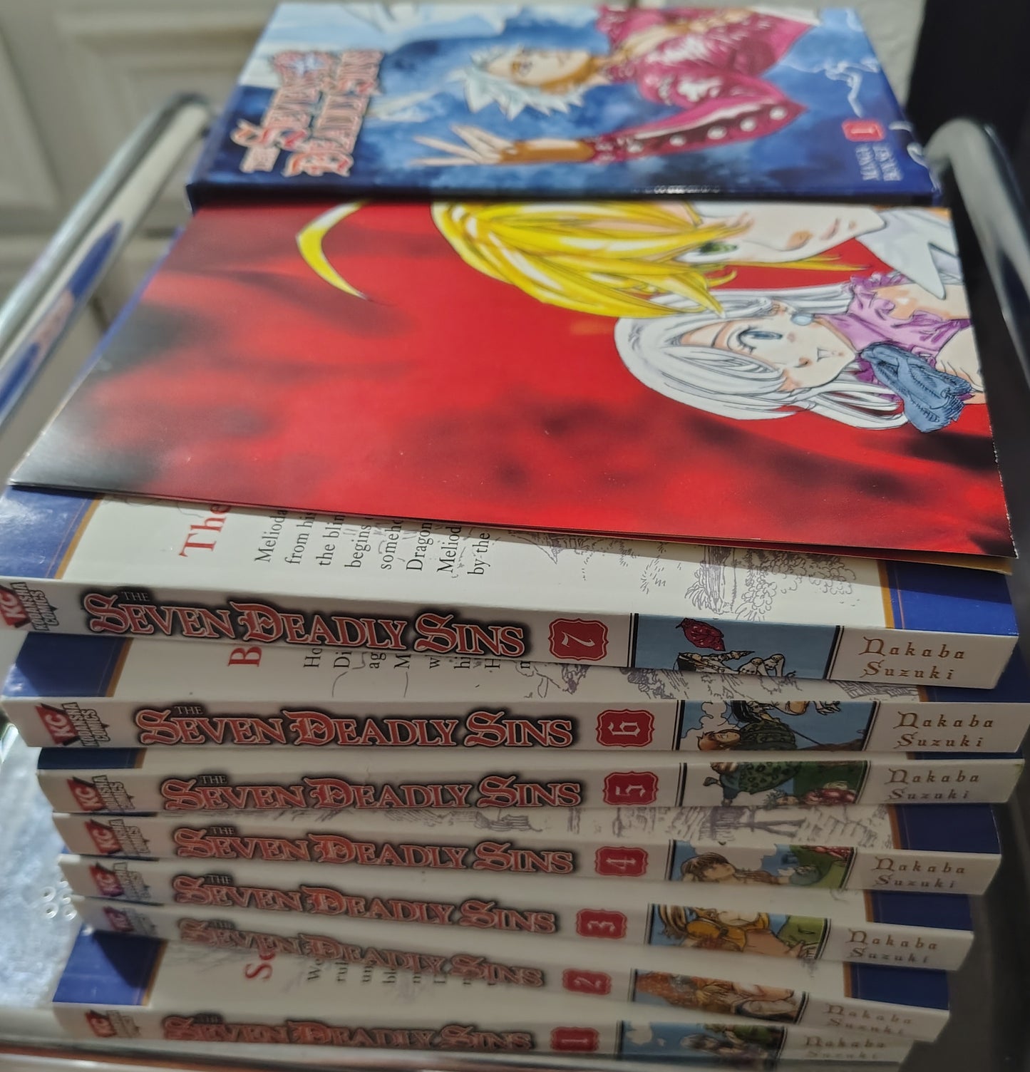 Seven Deadly Sins, Box set 1 with posters 1, 2, 3, 4, 5, 6, and 7 Manga