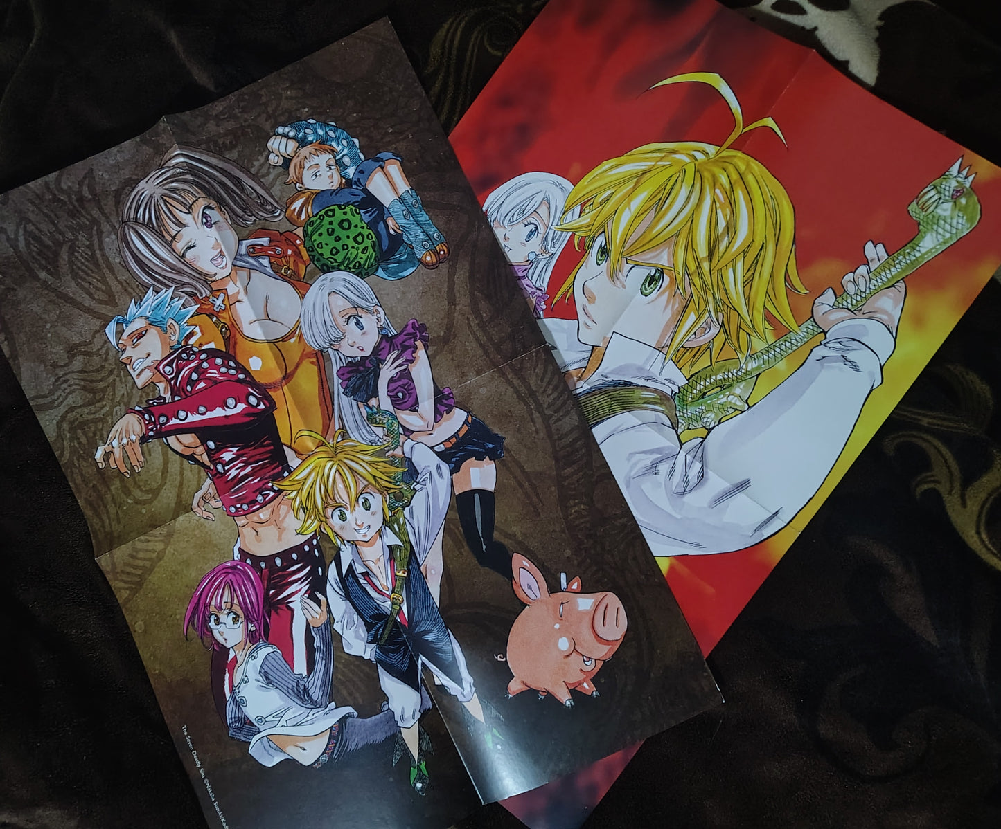 Seven Deadly Sins, Box set 1 with posters 1, 2, 3, 4, 5, 6, and 7 Manga