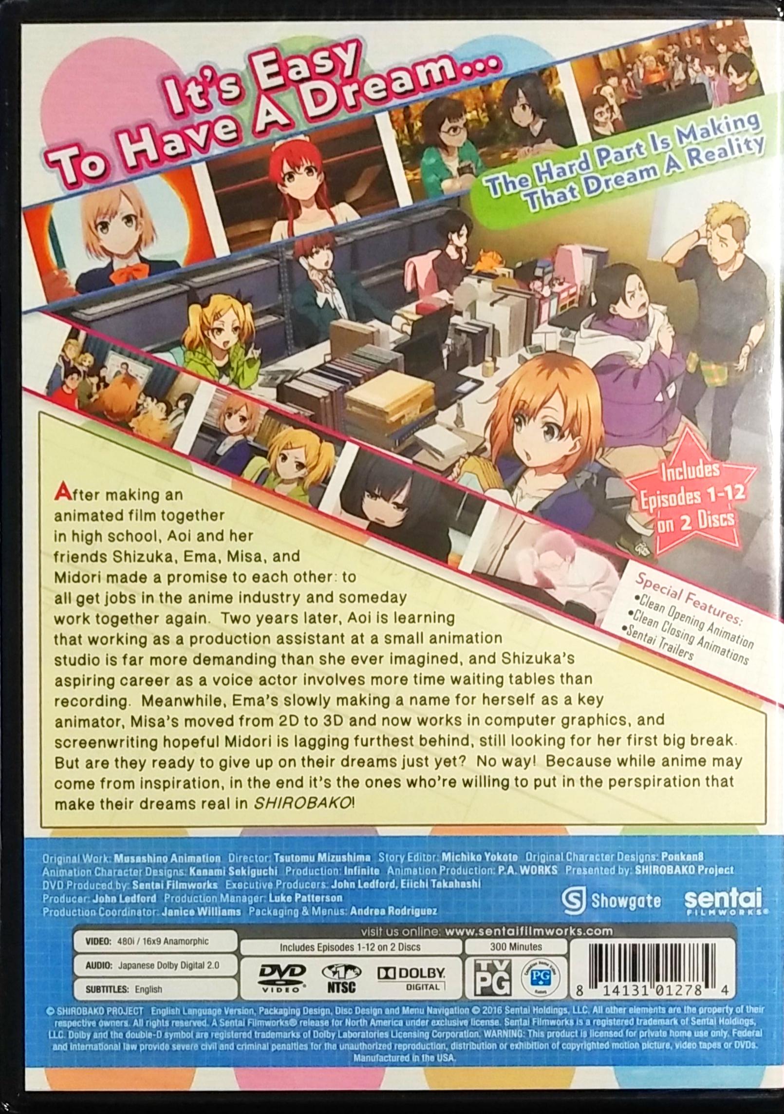 SHIROBAKO DVD Collection 1 Sealed – TheAnimeCode