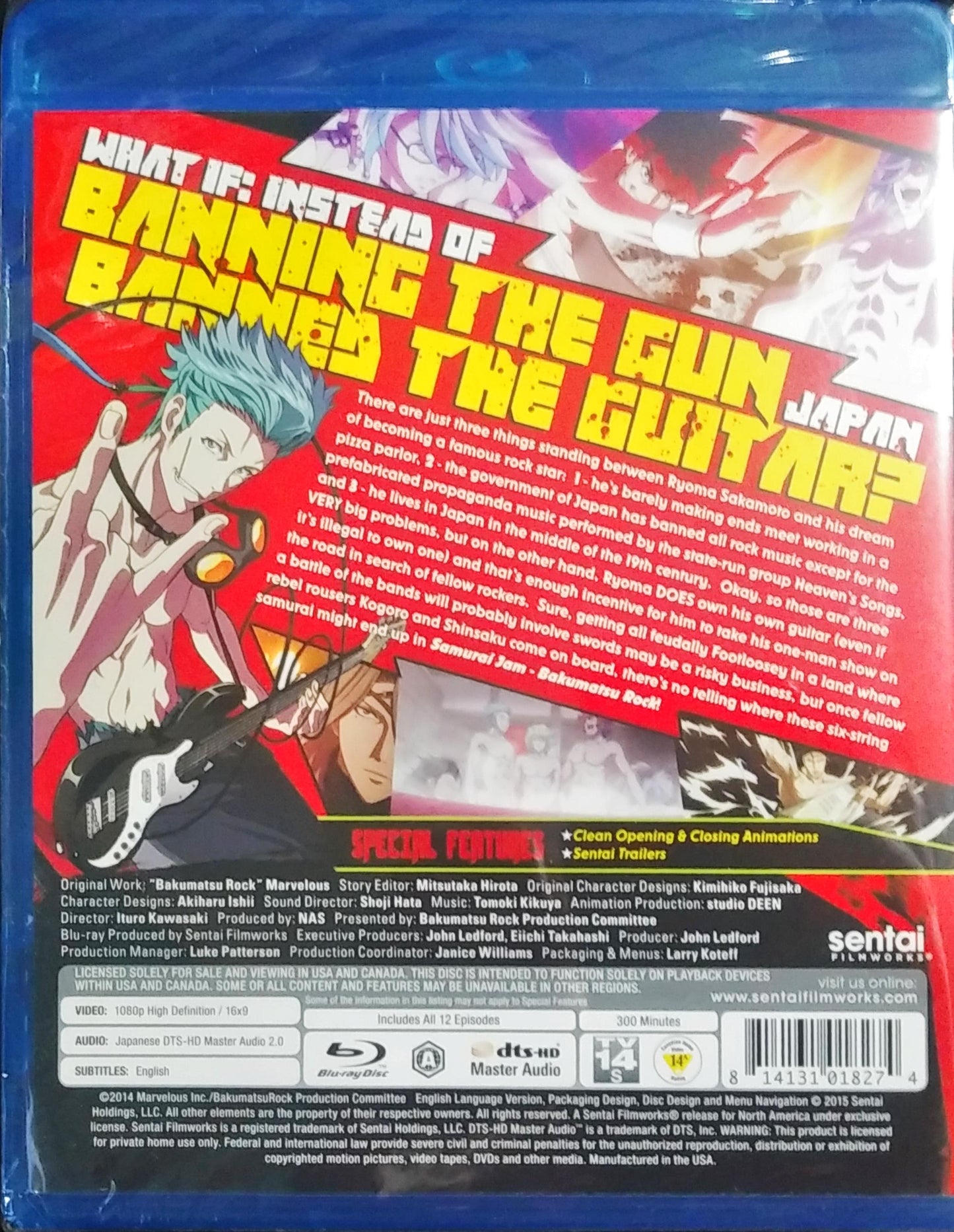 Samurai Jam : Bakumatsu Rock Blu-ray Complete Collection Sealed