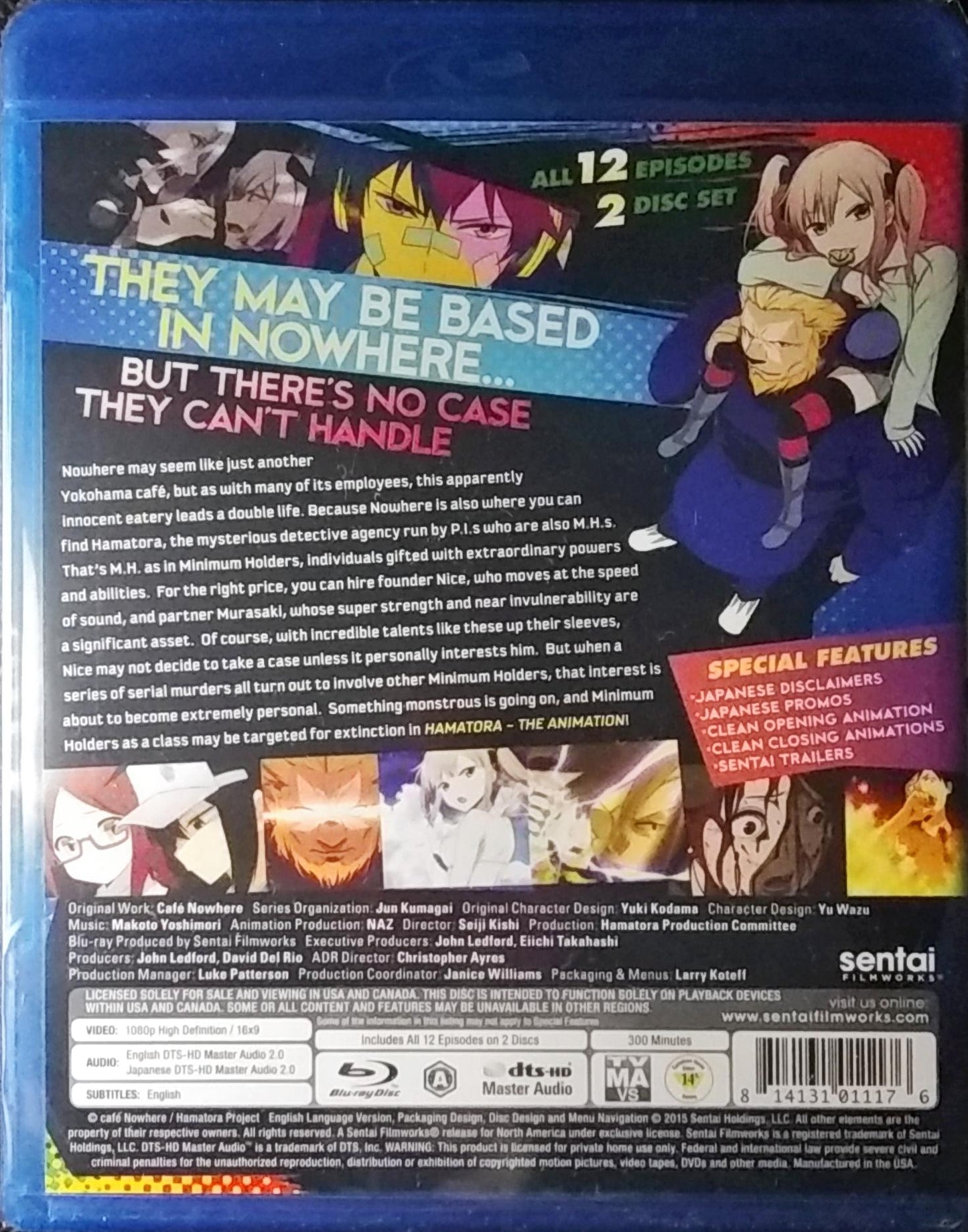 Hamatora the Animation Blu-ray Complete Collection Sealed