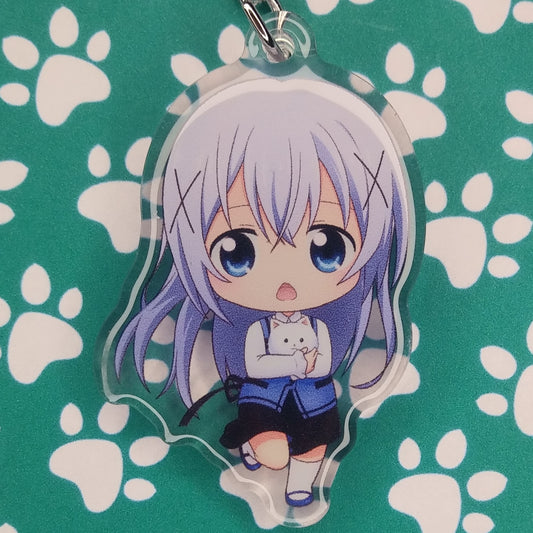 Is The Order A Rabbit? Chino ANIMEinU Keychain
