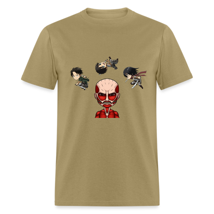 Attack on Titan T-Shirt ANIMEinU - khaki